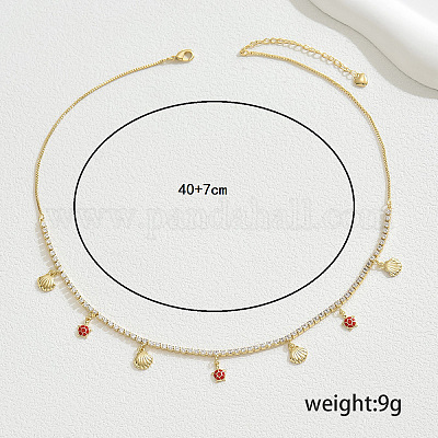 Элегантный латунный кулон в стиле океана с прозрачным кубическим цирконием из панциря черепахи RD4972-1