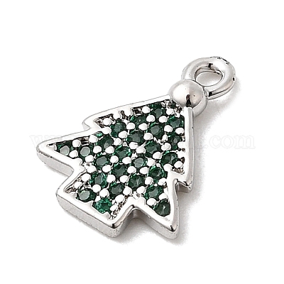 Рождественские латунные микропаве подвески из фианита KK-L258-04P-C01-1