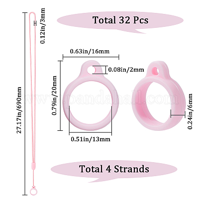 4 шт. полиэстеровый шнур для мобильного телефона на шею DIY-GF0007-94-1
