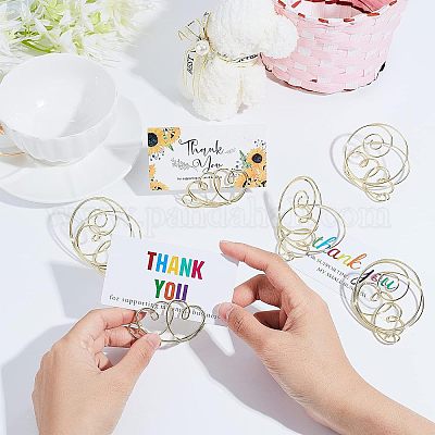 Вихрь с держателем карточек из железа в форме двойного сердца AJEW-WH0248-119-1