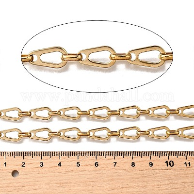 Ионное покрытие (ip) 304 нержавеющая сталь каплевидные звенья цепи CHS-S012-09G-1