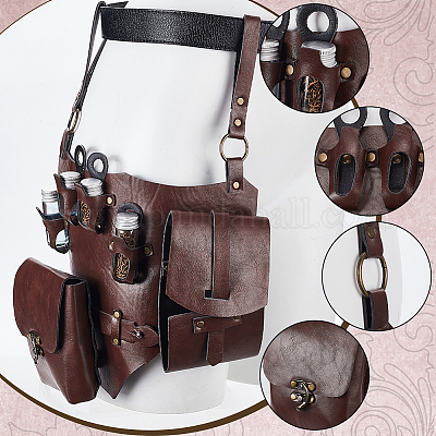 Сумка на пояс из искусственной кожи в стиле ретро с волшебными зельями AJEW-WH0270-362-1