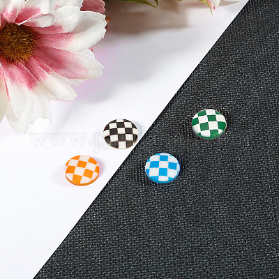 40шт 4 цвета пластиковых кабошонов KY-DC0001-11-1