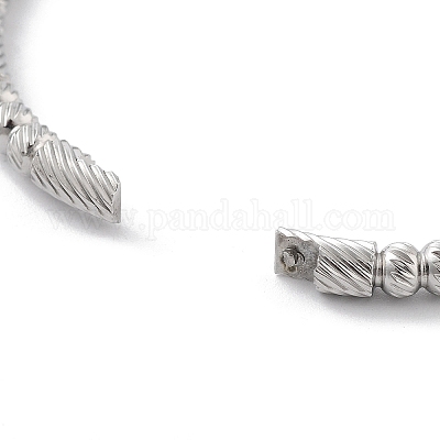 Браслеты из нержавеющей стали 304 с рифлеными шарнирами BJEW-P313-02P-1