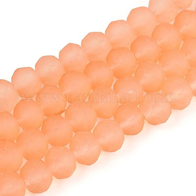 Нити стеклянных бусин FGLA-N003-6mm-06-1