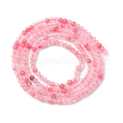 Природные родонит бисер нитей G-Z083-A01-2mm-1
