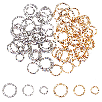 Shop Unicraftale 84Pcs 6 Style 304 Stainless Steel Jump Rings for