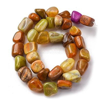 Природный агат бисер нитей G-RM241227-05-1