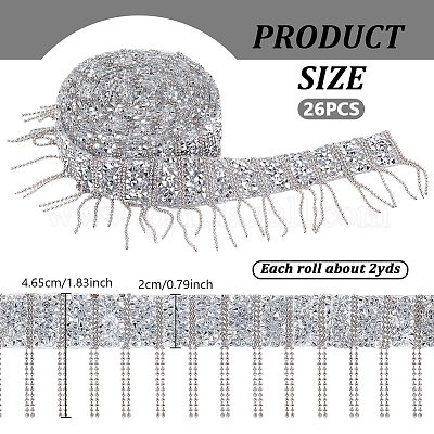Лента из сплава и смолы с кисточками OCOR-WH0105-004P-1