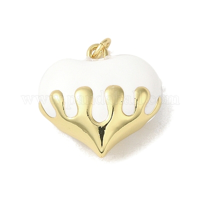 Подвески из латуни с эмалью в стойку KK-S366-05G-01-1