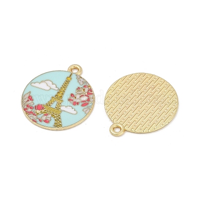 Подвески из эмали и сплава ENAM-V001-02E-G-1