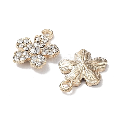 Подвески из сплава с хрустальными стразами FIND-C042-04G-1