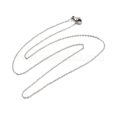 Ожерелья из цепочек из нержавеющей стали толщиной 1.5 мм NJEW-XCP0001-49-1