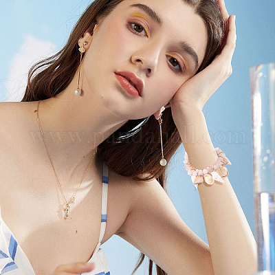 Наборы бусин из натуральных морских ракушек SSHEL-PH0002-51-1