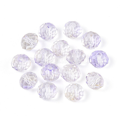 Выпечка расписные прозрачные стеклянные бусины X1-GLAA-N011-10mm-06-1