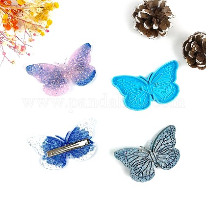 Moldes de silicona para adornos en forma de mariposa. DIY-L067-K01-1