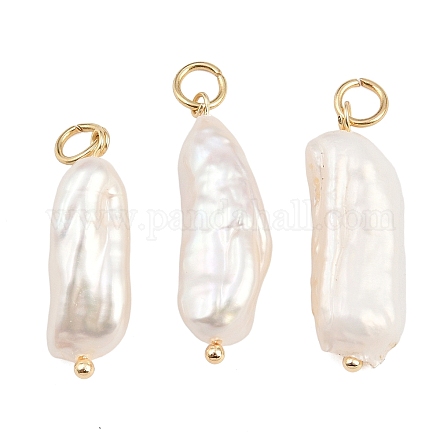 Барочные подвески из натурального жемчуга кеши PALLOY-JF04389-02-1