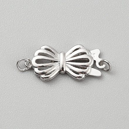 Застежки-коробочки из стерлингового серебра s925 STER-WH0004-062P-1