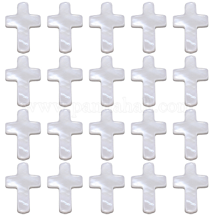 60шт натуральные пресноводные бусины из ракушек BSHE-SC0001-17-1