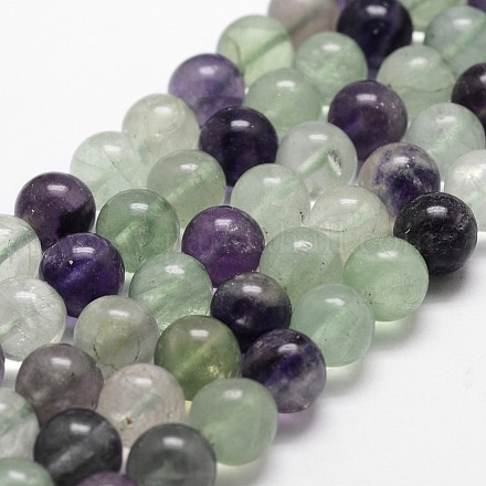 Chapelets de perles en fluorite naturelle G-G735-24-12mm-AB+-1