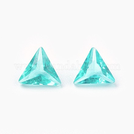 Cubic Zirconia Pointed Back Cabochons ZIRC-WH0001-A01-1