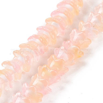 Chapelets de perles en verre transparente   LAMP-H061-01D-05-1