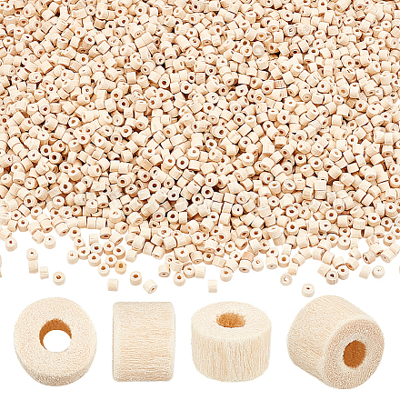 AHANDMAKER 3000Pcs Wood Beads WOOD-GA0001-32-1