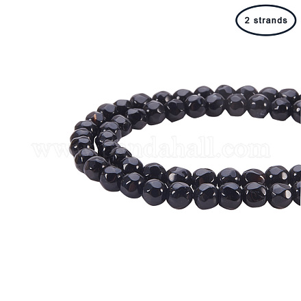 Chapelets de perles d'agate naturelle G-PH0034-16-1