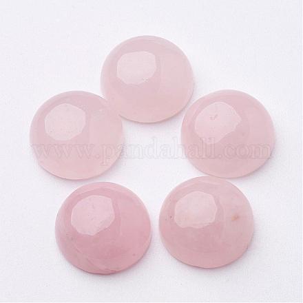 Natural rosa de cabuchones de cuarzo G-ROSE12x5-1