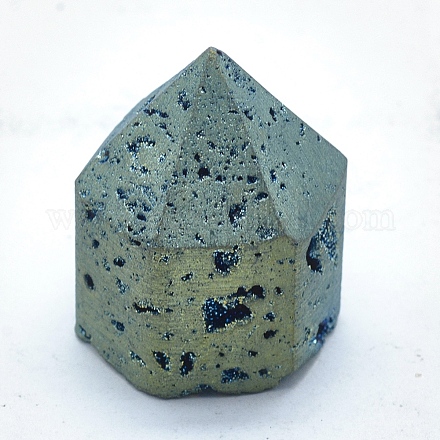 Galvanisierte natürliche Druzy Geode Quarzausstellungsdekorationen G-P382-D02-1