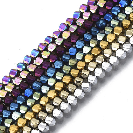 Electroplate Non-magnetic Synthetic Hematite Beads Strands G-S352-35A-M-1