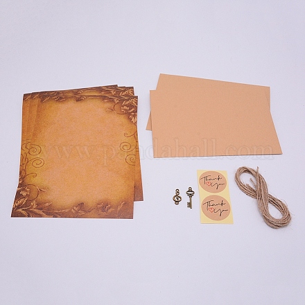 Kits de papeterie de lettre d'écriture rétro vintage DIY-WH0184-24B-1