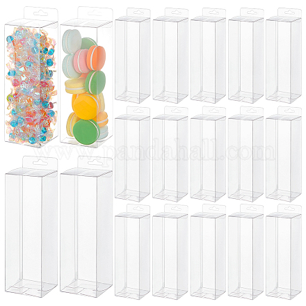 Прозрачная пластиковая ПВХ коробка подарочная упаковка CON-WH0099-31B-1