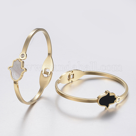 304 Stainless Steel Bangles BJEW-I244-32-1