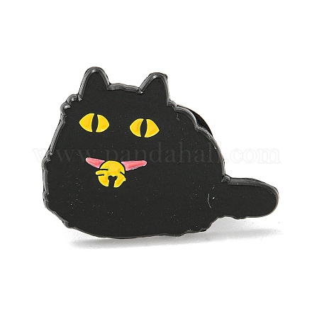 Alfileres de esmalte de gato de dibujos animados JEWB-K016-10B-EB-1