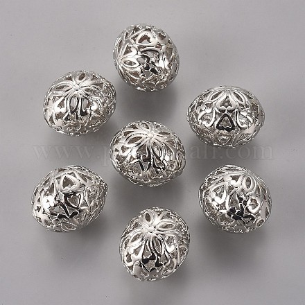 Perles filigranées en laiton KK-N194-N-FF-1