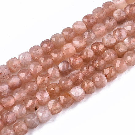 Natürliche sunstone Perlen Stränge G-S362-081-1