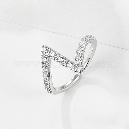 925 перстень из стерлингового серебра с паве из кубических цирконий HQ6216-1-1
