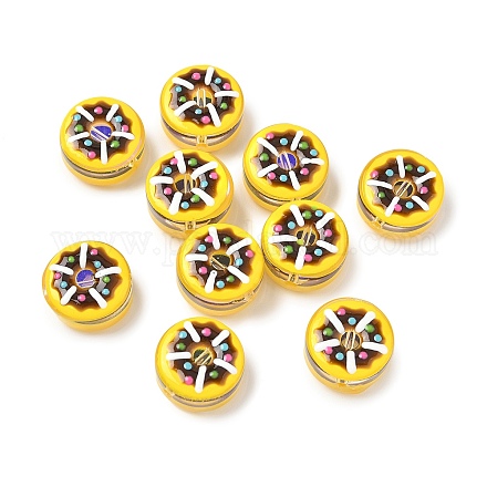 Прозрачные стеклянные эмалевые бусины LAMP-U004-05B-02-1