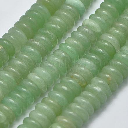 Натуральный зеленый авантюрин heishi beads strands G-K208-23-8mm-1