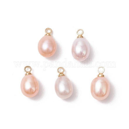 Натуральные культивированные пресноводные жемчужные рисовые подвески PALLOY-TA00254-1