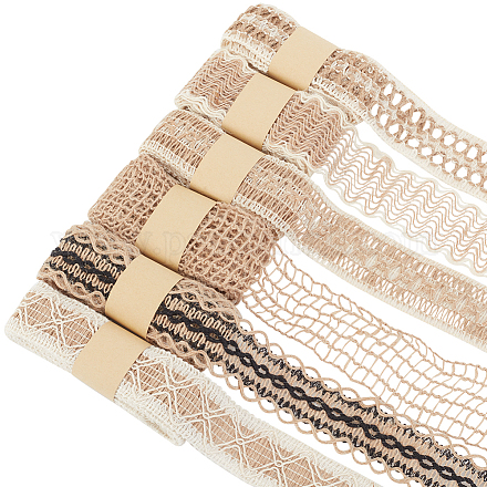 Burlap Ribbons - Lace and Pearls 1.5inch Wide - 3 Yards