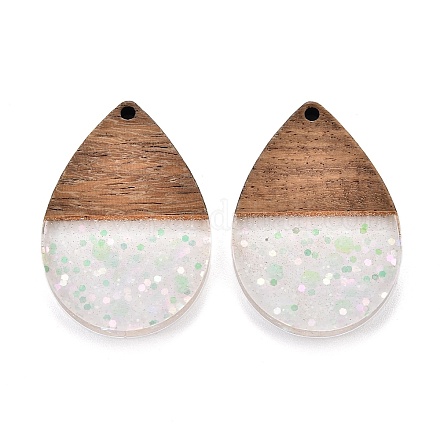 Подвески из эпоксидной смолы и орехового дерева RESI-T057-11A-1