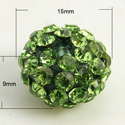 Abalorios de resina de Diamante de imitación RB-G051-15x9mm-A07-1