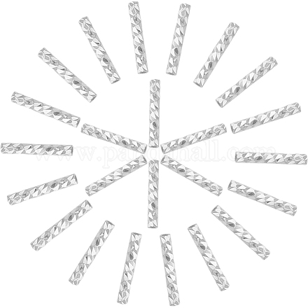 100 шт. гофрированные латунные трубчатые бусины KK-CN0002-88-1