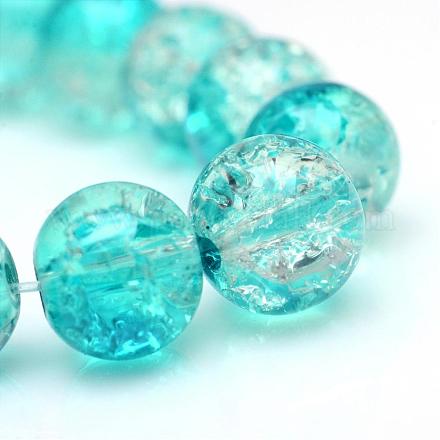 Baking Painted Crackle Glass Bead Strands CCG-S001-4mm-06-1