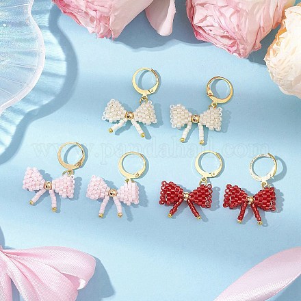 3 пара серег с застежкой-рустиком из нержавеющей стали 304 для женщин EJEW-MZ00381-1