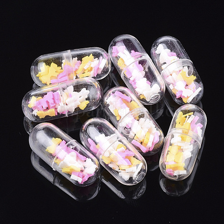 Contenitore per capsule in plastica trasparente apribile KY-S159-03P-1