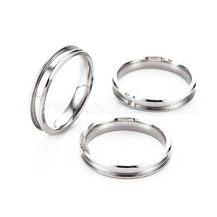 304 кольцо из нержавеющей стали с рифлением для пальцев STAS-WH0039-01C-P-1