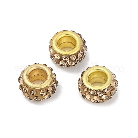 Сплав горный хрусталь глина паве бусины ALRI-D300-04G-07-1